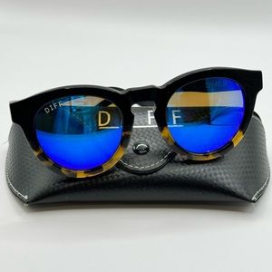 Diff - DIME II - TWO TONE FRAME - BLUE MIRROR LENS